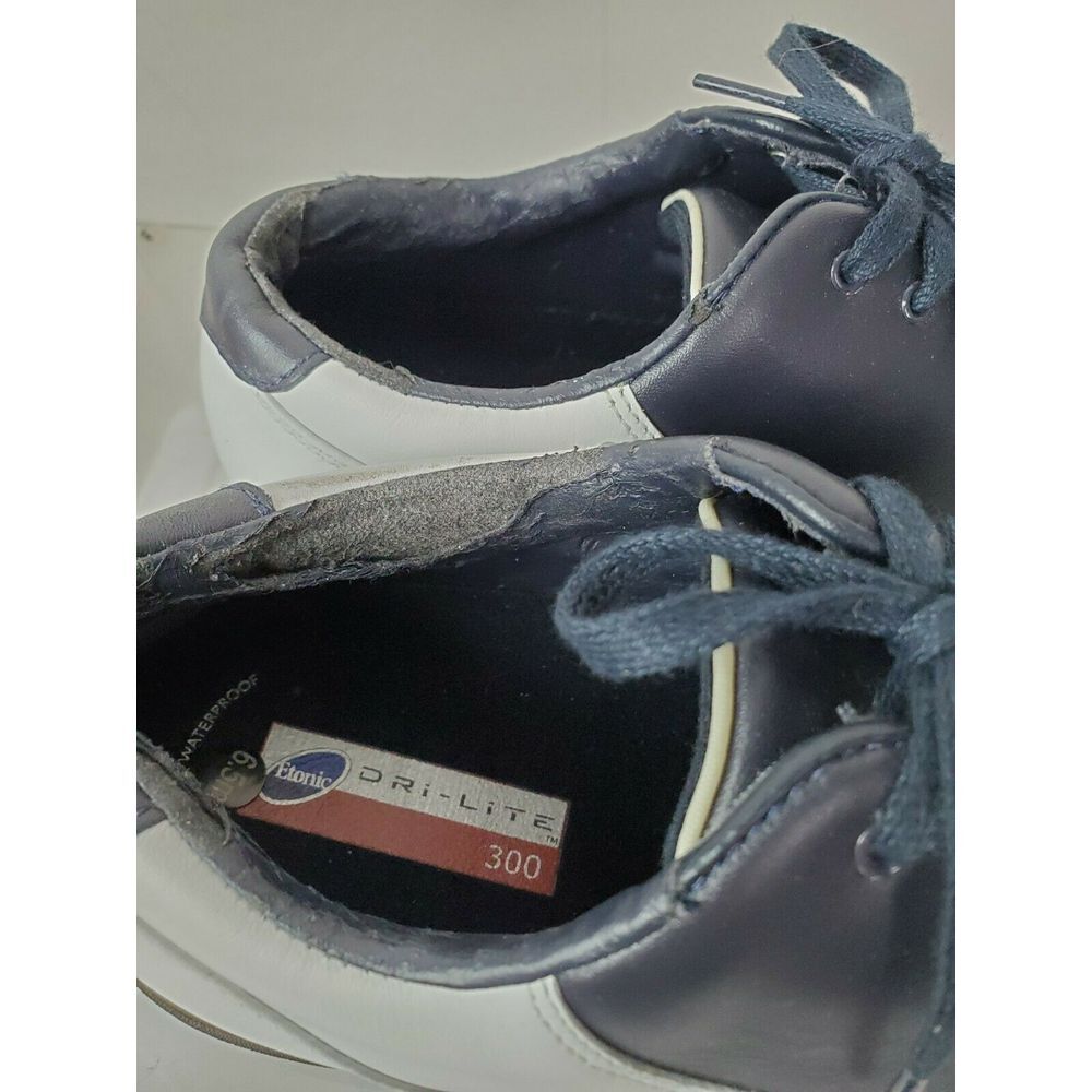 Etonic Golf Shoes White Navy Dri-Lite 300 Size 6.5 Waterproof - Picture 6 of 7